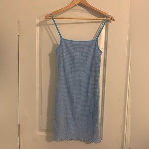 Blue Spaghetti Strap Dress